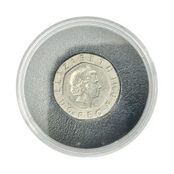 Queen Elizabeth II undated twenty pence coin, from 2008 