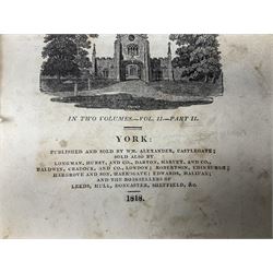 Hargrove Wm.: History and Description of the Ancient City of York. 1818. York Wm. Alexander. Two volumes in three. Disbound and incomplete.