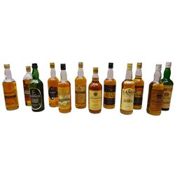 Twelve bottles of blended Scotch whisky, including Langs Supreme, MacArthur's, Kenmore etc, various contents and proofs (12)