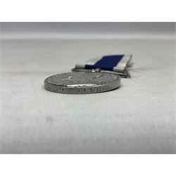 George V Naval long Service and Good Conduct Medal awarded to M.36831 W. Cox R.P.O. H.M.S. Vivid; with ribb