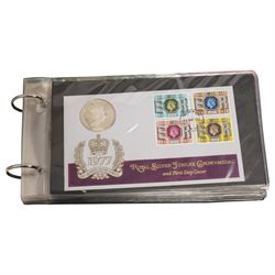 Three international proof coin sets produced by The Franklin Mint and containing high denomination silver coins, comprising Republic of Seychelles 1976 eight coin set, Republic of Panama 1976 nine coin set, Papua New Guinea 1976 eight coin set; four silver proof one ounce coins; eight Royal Mint international year sets, etc