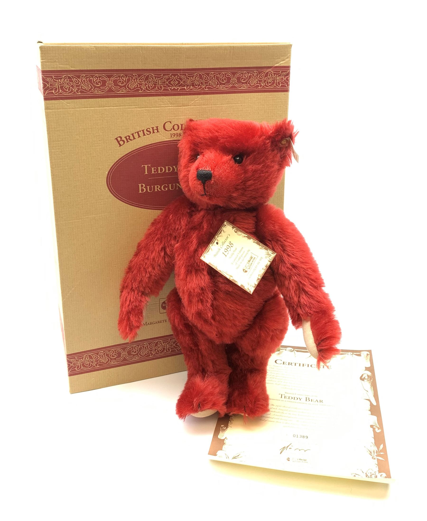 Steiff limited edition 'British Collector's 1998 Teddy Bear' in