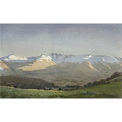 Len Roope (British 1917-2005): 'Vale of Lorton - Evening', watercolour signed and titled 23cm x 37cm