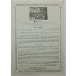 John Freeman (British 1942-): 'Sketch for 'The Shout'', pencil signed titled and dated '04, 19cm x 28cm, together with a postcard depicting the final watercolour 
Notes: this scene depicts coxswain Henry Freeman (1835-1904) overseeing the launch of the Whitby lifeboat 'Robert and Ellen Robson' c.1890. Freeman was the only survivor of the Whitby Lifeboat disaster of 9th February 1861, when over 200 ships were wrecked off the North East coast.