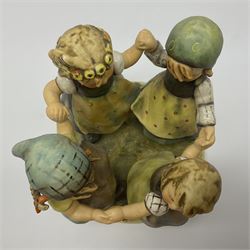 Large Hummel figure group by Goebel, Ring Around the Rosie, H19cm