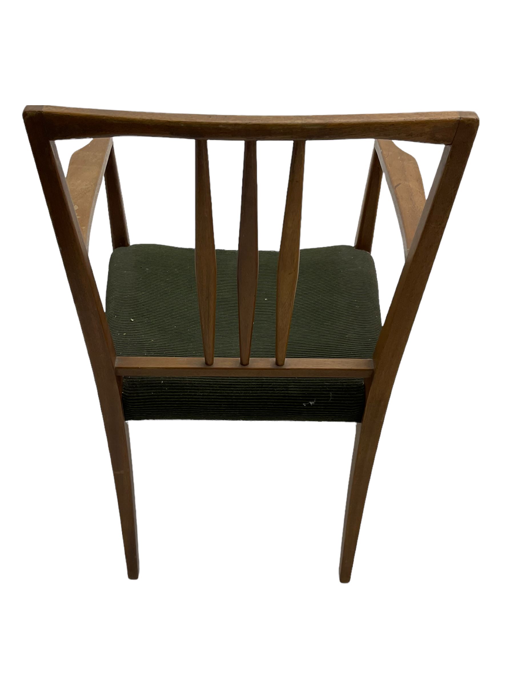 Frank Whitton for Gordon Russell mid-20th century oval extending dining table with leaf, and five chairs