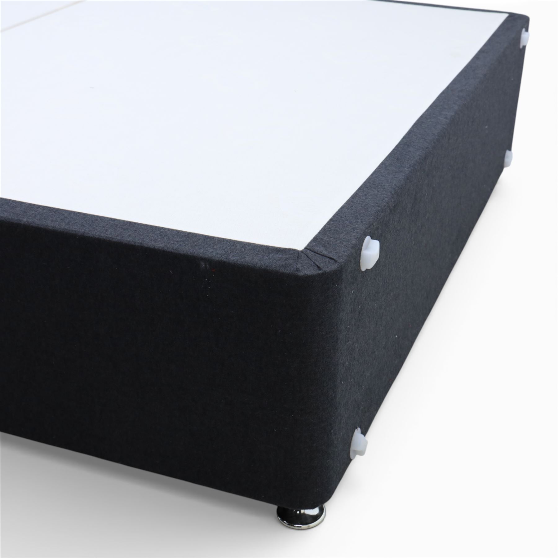 Sealy - Kingsize divan bed and mattress, split grey divan base, Sealy 'Cunarder Supreme' mattress 