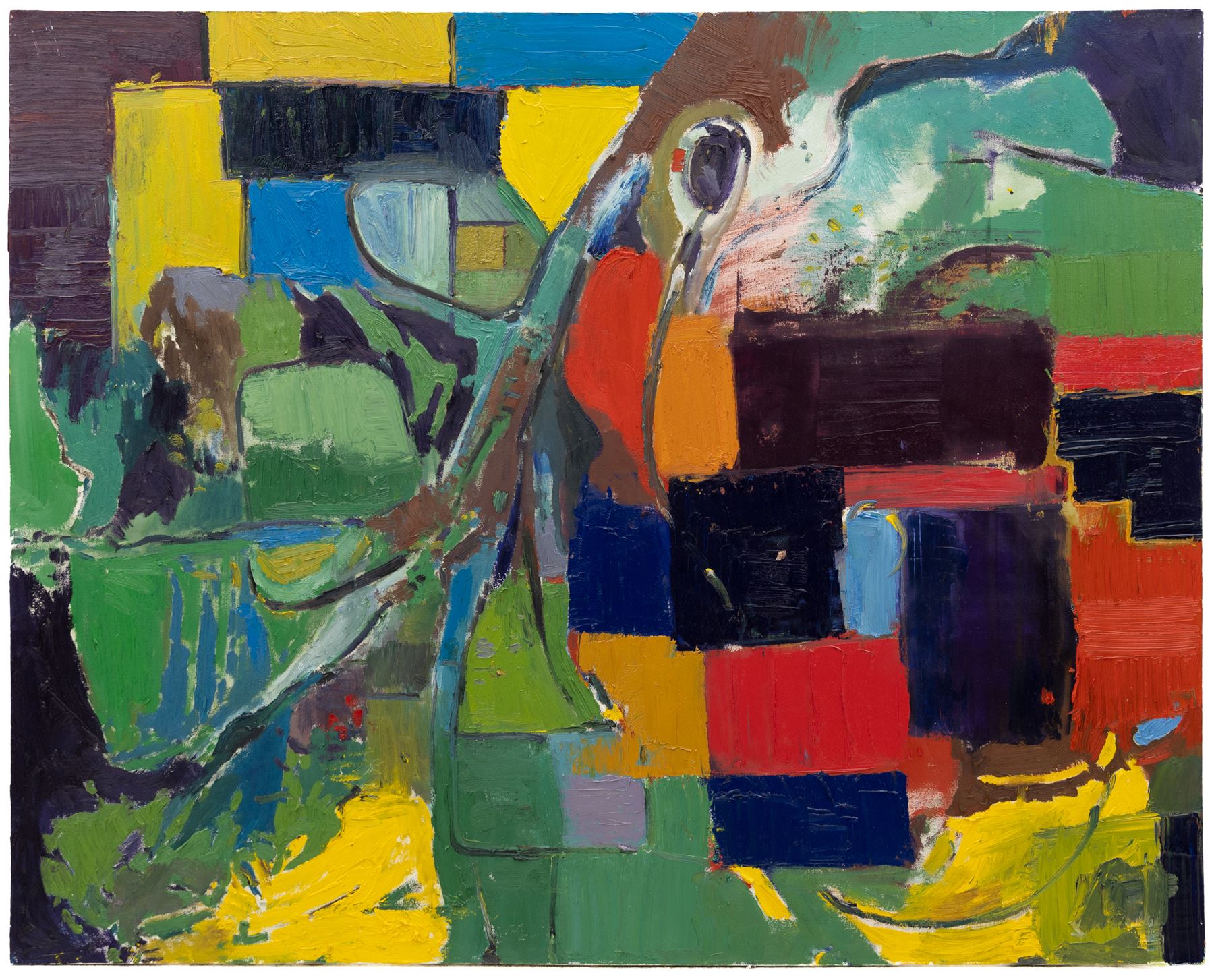 Kane Cunningham (British 1961-): 'Northdale', oil on canvas, signed titled and dated '21 verso 119cm x 149cm