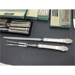 Gee & Holmes Ltd Elizabethan pattern part canteen of silver plated cutlery, stamped GH Heritage Plate