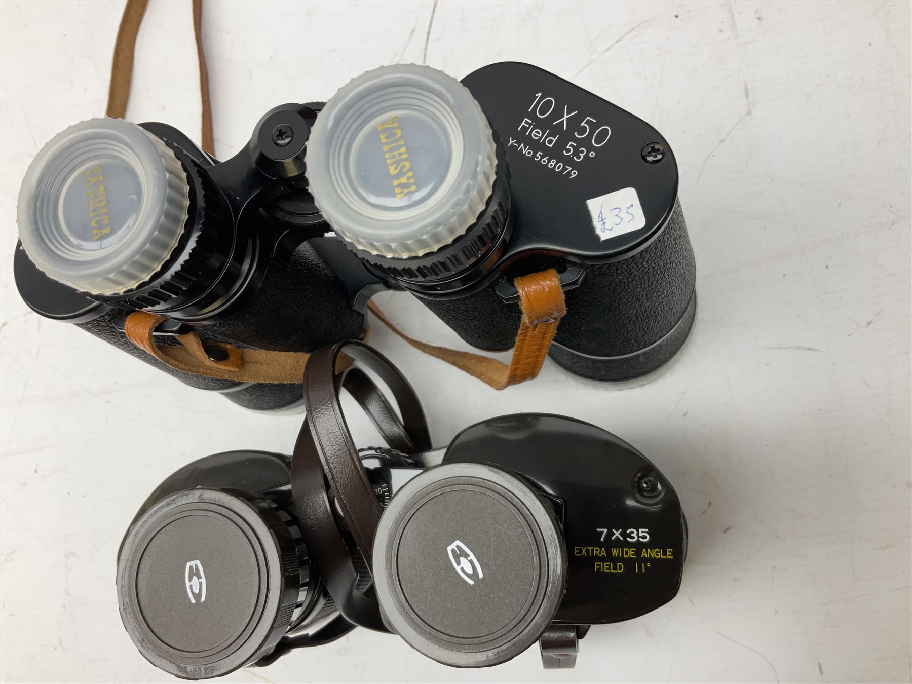 Six cased pairs of binoculars, to include Mirador 10x40, Chinon Countryman 7x35, Yashica 10x50, Yashica 8x40 etc