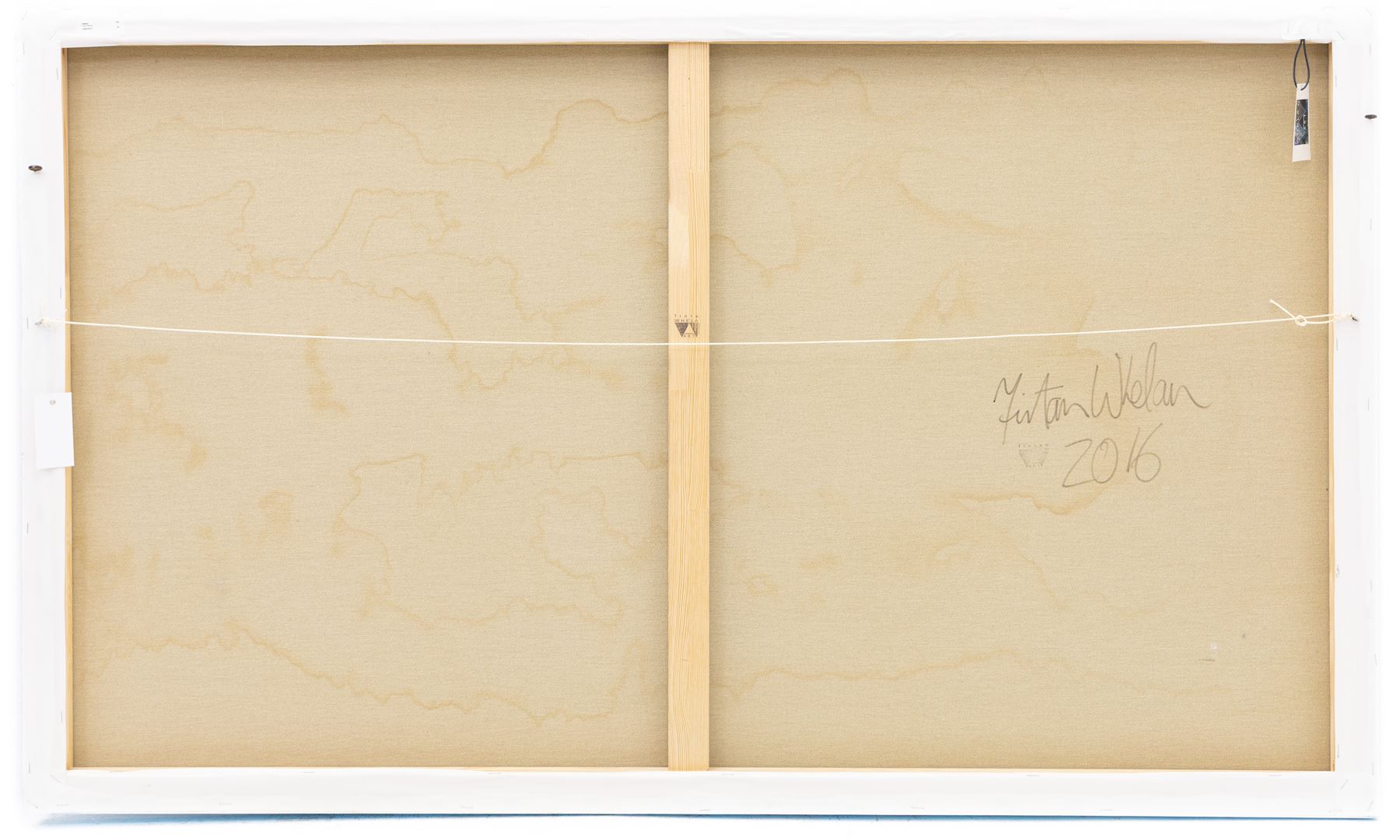 Fintan Whelan (Irish 1967-): 'Ocean Sky', mixed media on canvas unsigned, with certificate of authenticity, 90cm x 150cm 