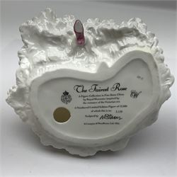 Three Royal Worcester figurines,  The First Quadrille, The Fairest Rose and Queen of Hearts, largest H21cm