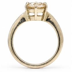 18ct gold diamond ring, six claw set with a single round brilliant cut diamond of approx 2.10 carat, stamped