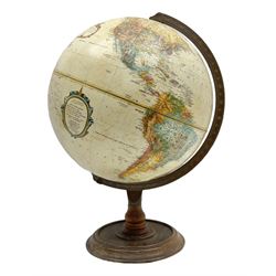 Replogle 12 Inch Diameter Globe, on wood