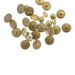 Set of brass animal buttons marked Special Quality, together with a set of Queen Elizabeth II buttons by Pitt & Co