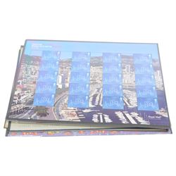 Queen Elizabeth II mint decimal stamps, all in smiler sheets, face value of usable postage approximately 350 GBP