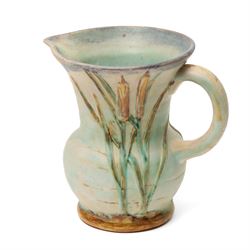 Collection of 1930s to 1940s Bourne Denby Danesby ware, with naturalistic decoration, vase H22.5cm (4)