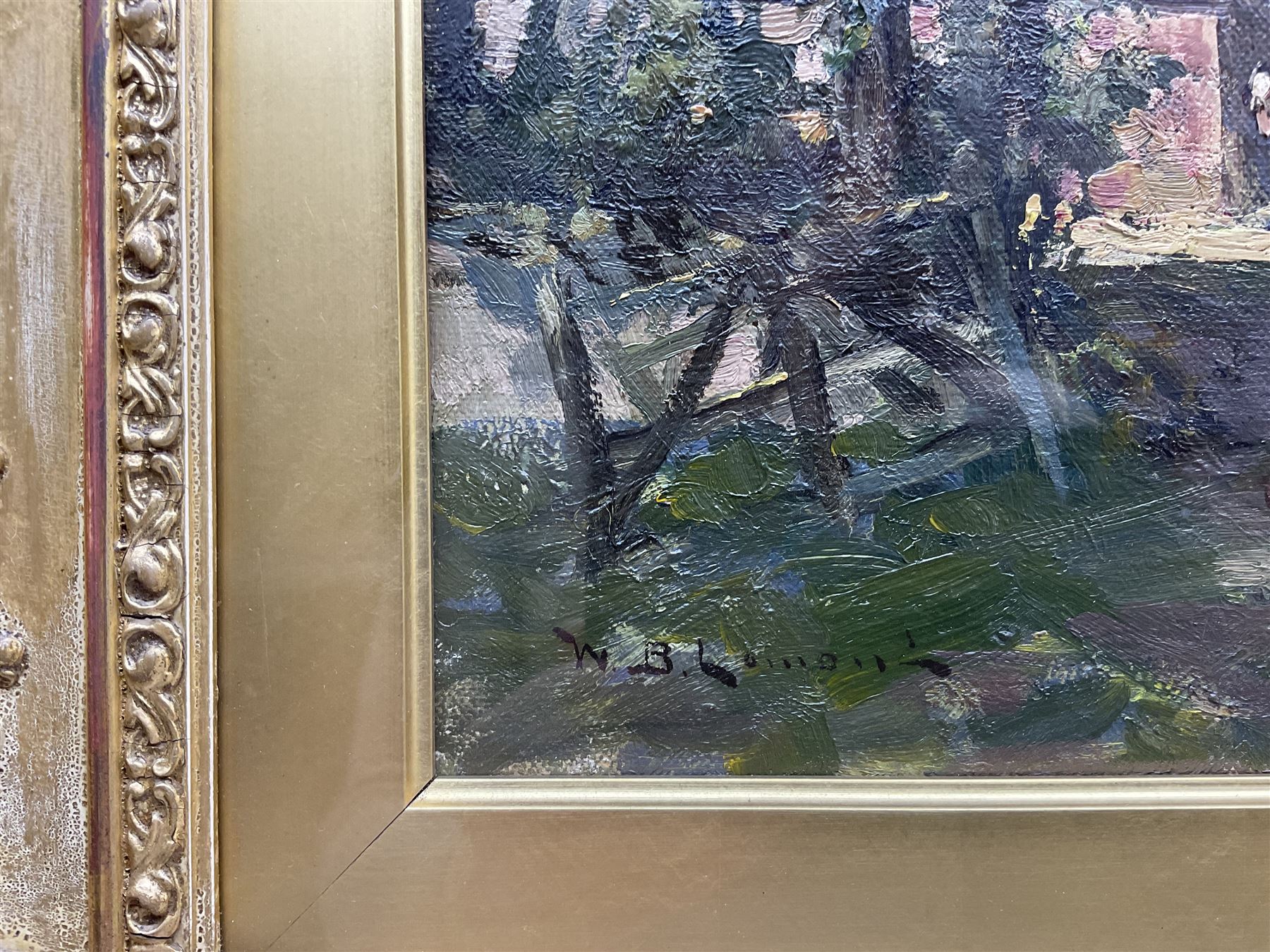 William Bradley Lamond (Scottish 1857-1924): The Stackyard, oil on canvas signed 34cm x 44cm