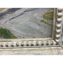 Owen Bowen (Staithes Group 1873-1967): 'Robin Hood's Bay - Yorkshire Coast', oil on board signed, titled verso 24cm x 34cm