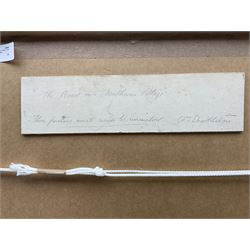 William Shackleton (Bradford 1872-1933): 'The Road into Malham Village', watercolour and pastel signed and dated '25, titled verso 27cm x 22cm 