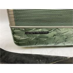 The Viceroy Junior Model Accordion in case, together with a Scandalli piano accordion 