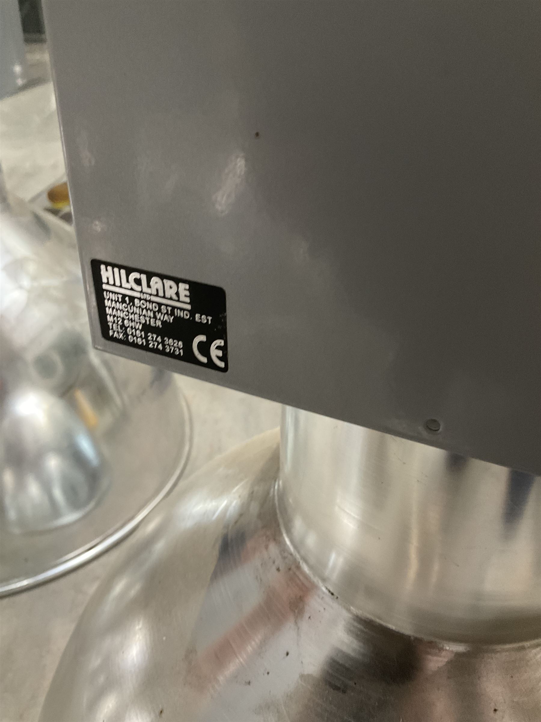 Set of ten Hilclare industrial ceiling hanging lights single phase 