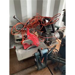 Tools, to include: Nutool pillar drill, Draper wood lathe, Hilka 6