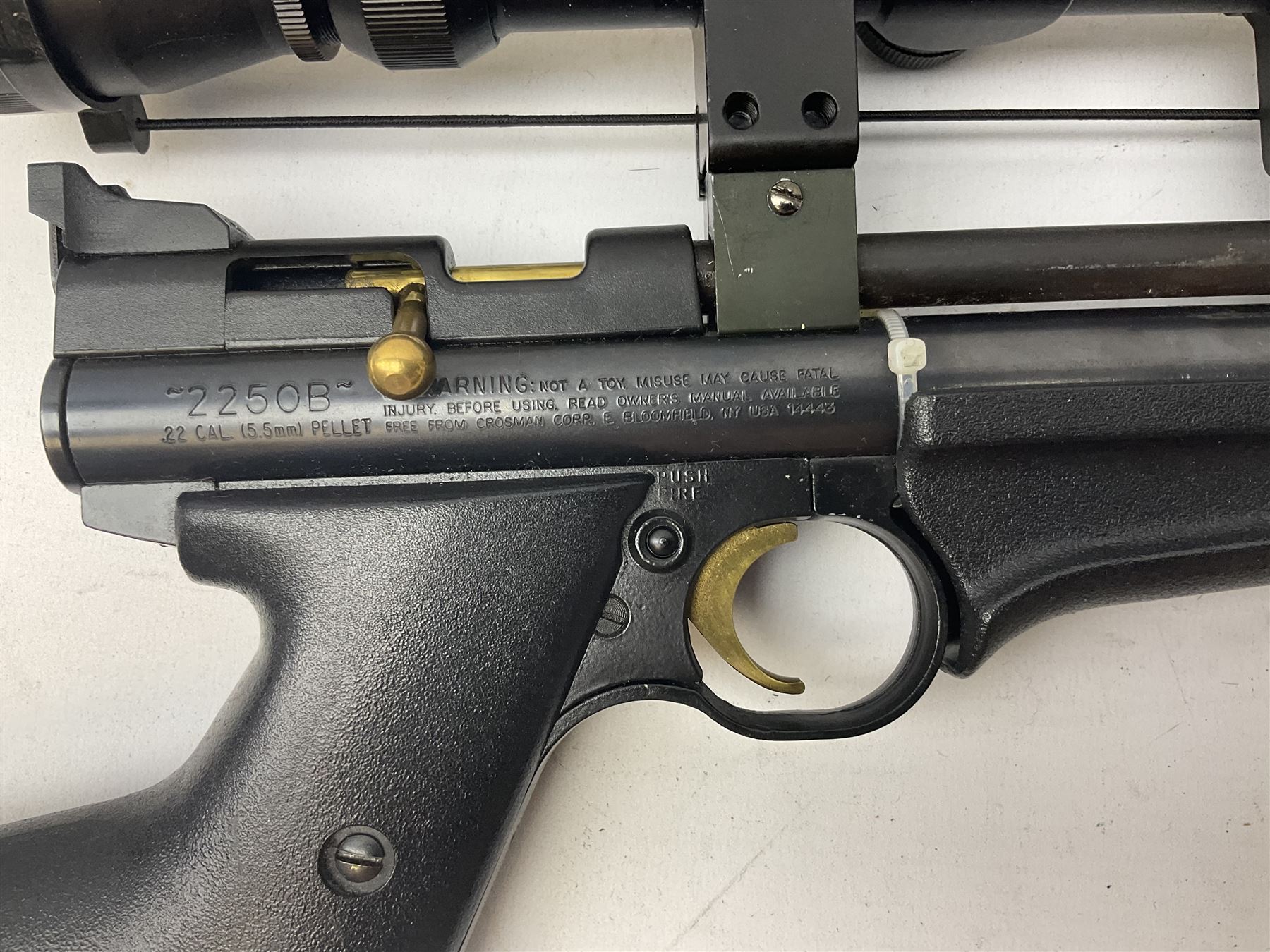 Crosman Air Guns Model 2250B .22 CO2 air rifle, with sound moderator