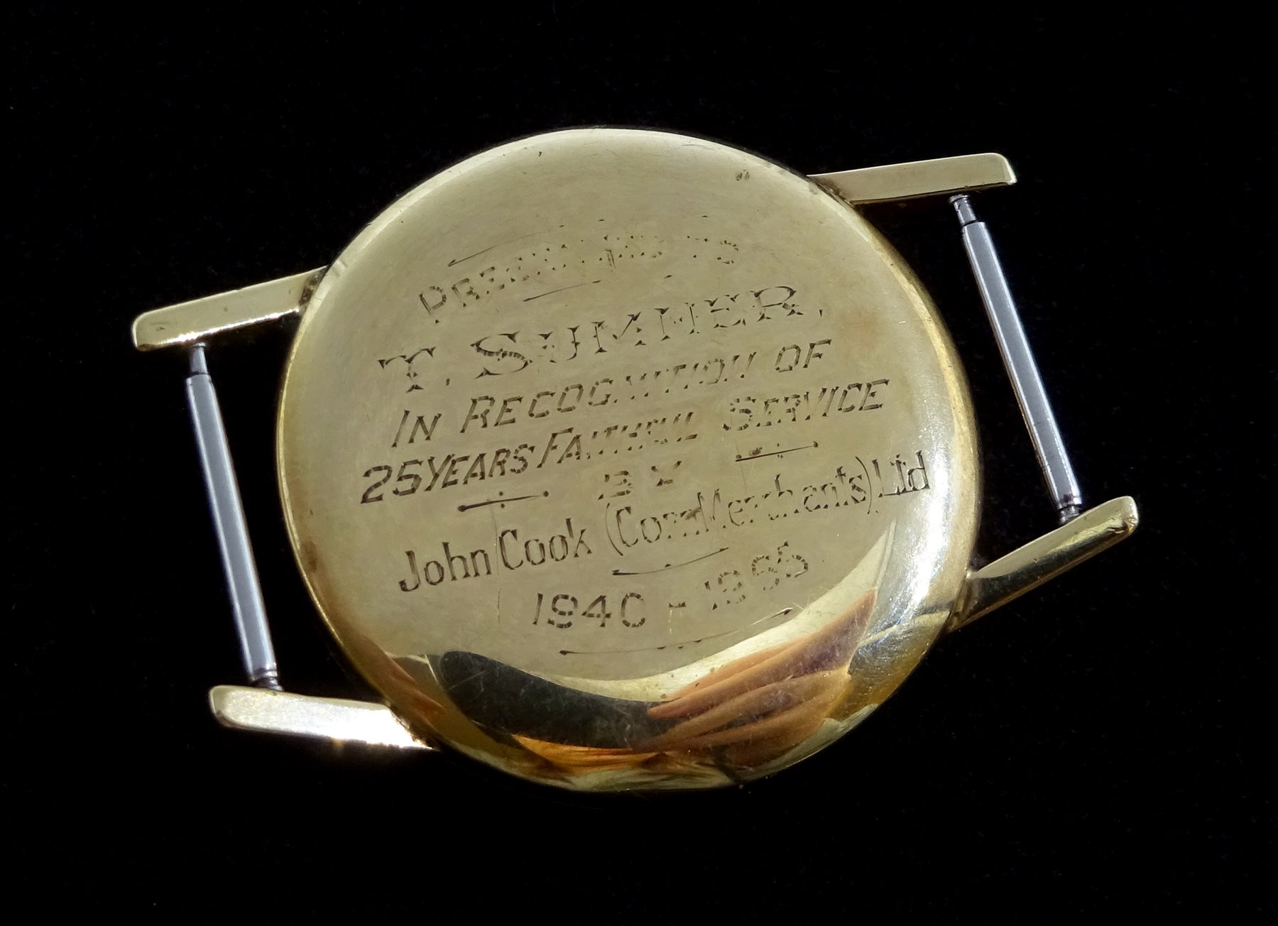 Buren 9ct gold gentleman's presentation wristwatch, hallmarked and a