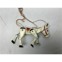 Vintage metal Muffin the Mule puppet, L15cm