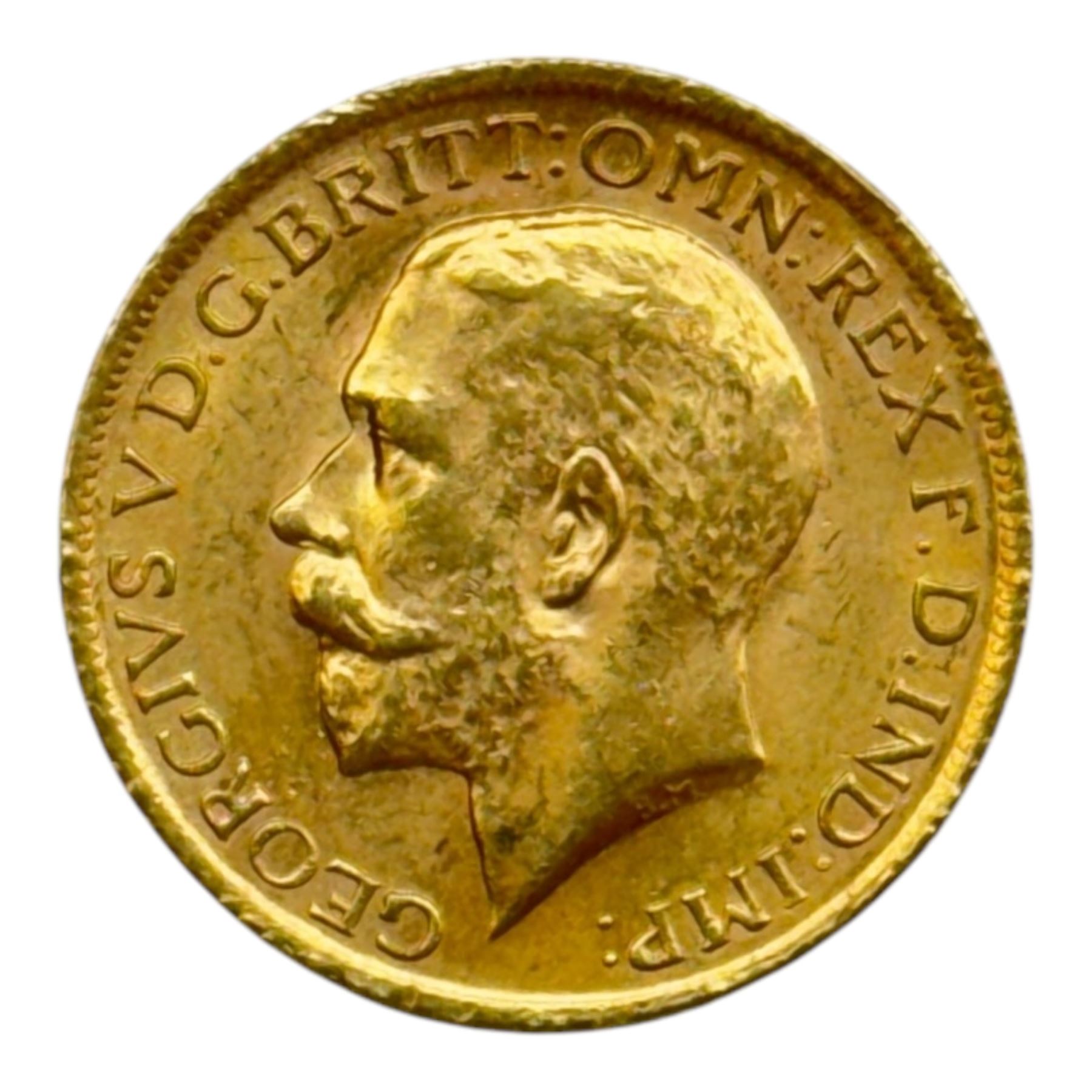 King George V 1915 gold full sovereign coin