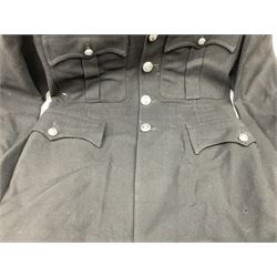 Hull City Police - vintage tunic with matching cape, collar no.H460; another tunic with WW2 medal ribbon bar; early sergeant's tunic; and later sergeant's tunic (5)