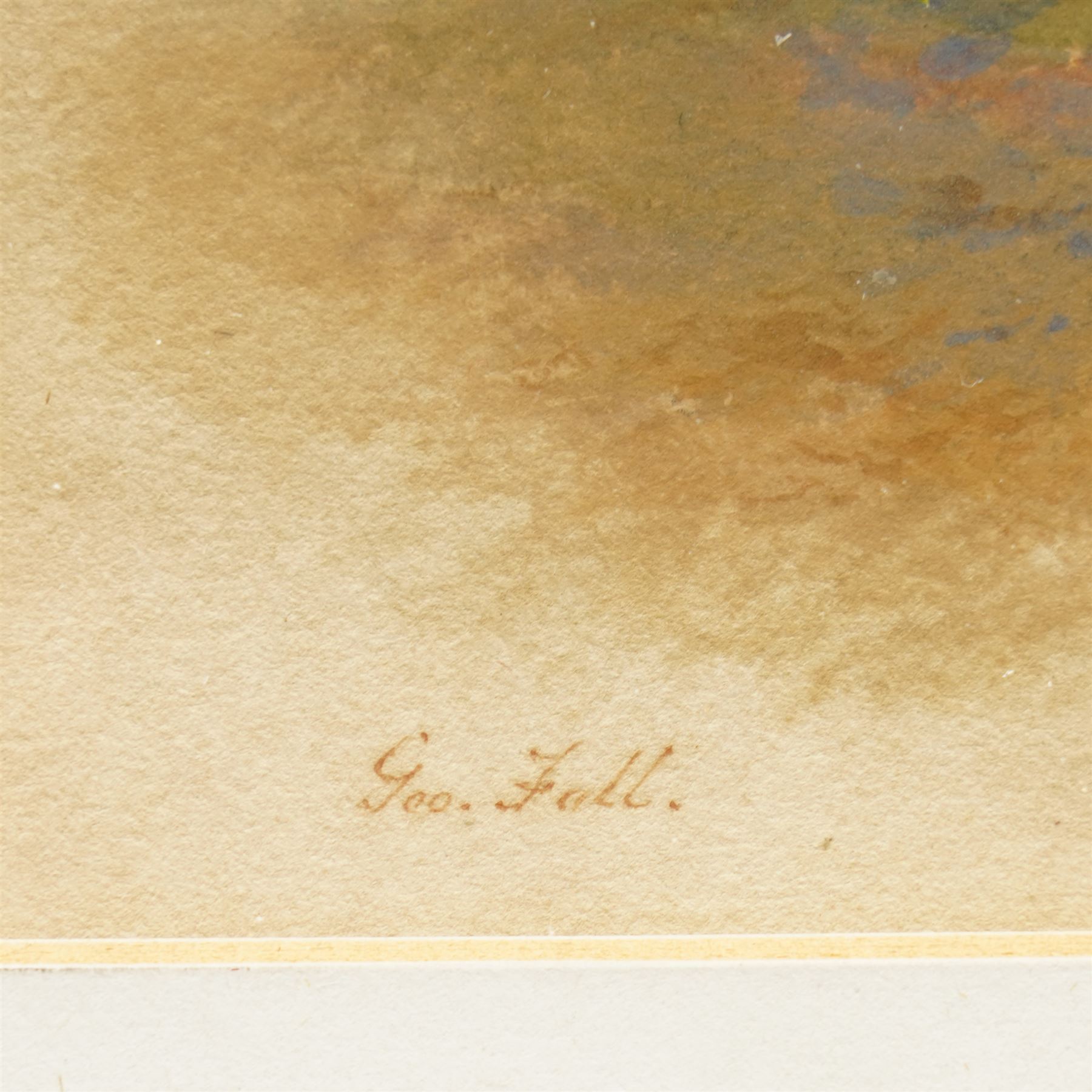 George Fall (British 1848-1925): View of the City Walls and York Minster North Side from Lord Mayors Walk, watercolour signed 22cm x 17cm