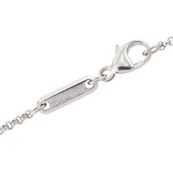 Chopard 18ct white gold link necklace chain, hallmarked