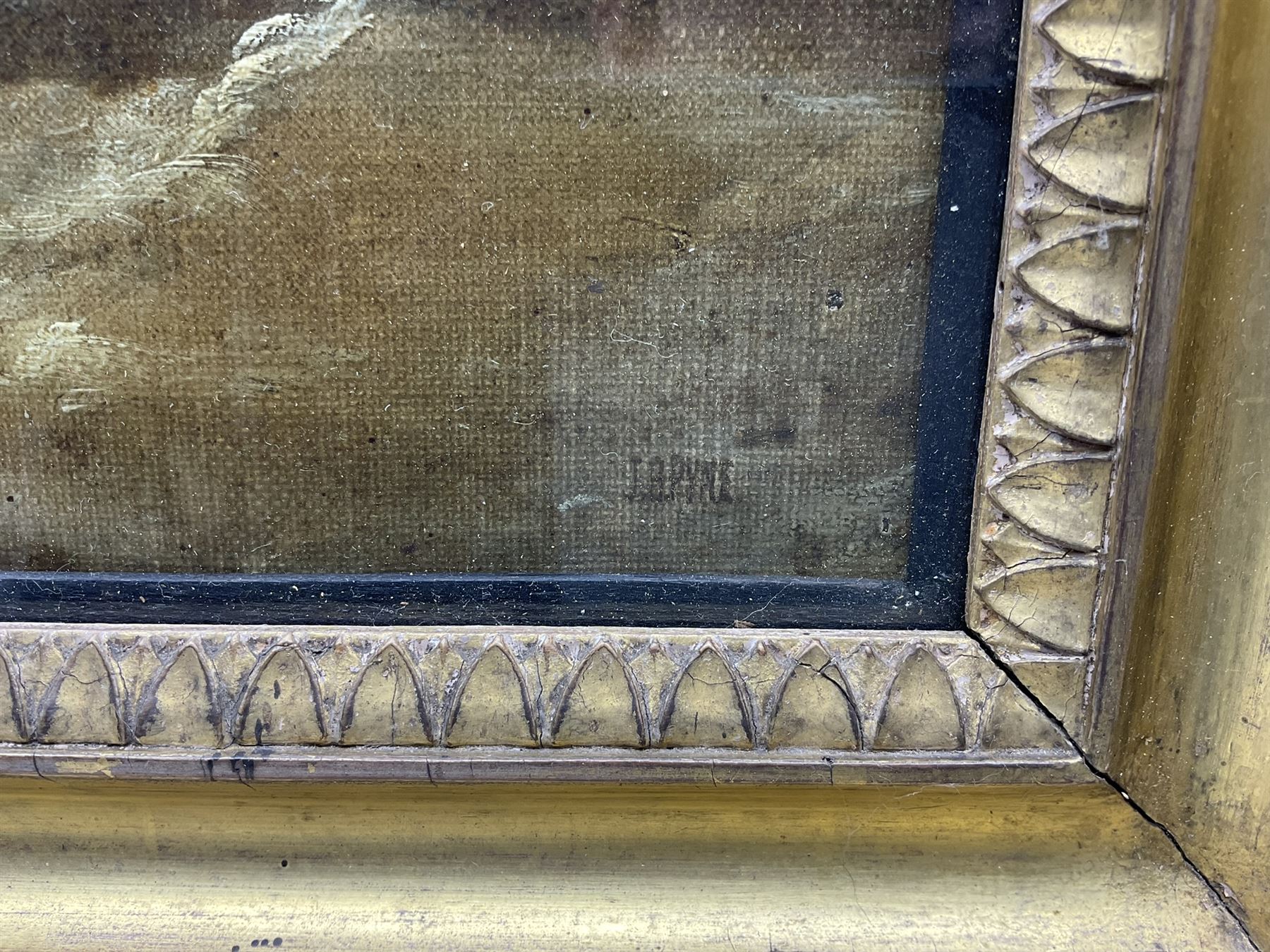 James Baker Pyne (British 1800-1870): 'St. Michael's Mount Cornwall', oil on canvas laid on board signed 37cm x 47cm