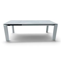 Calligaris - 'Omnia' extending dining table with ceramic top, with set eight 'Aida' dining chairs
