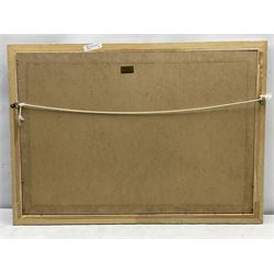 Alexander Georgievich Gulyaev (Russian 1917-1995): Russian Village around the Dachas, oil on board signed titled and dated 1990 verso 47cm x 68cm