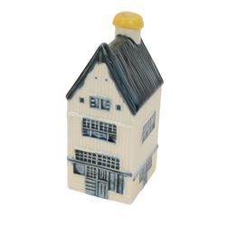Eighteen KLM Miniatures, each blue Delft house form miniature produced exclusively for KLM Airlines by Bols Amsterdam, most with contents  