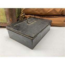 WW2 British Army RAMC 'Regimental Medical Pannier', well marked externally and dated 1941, stamped May 1943 internally, canvas covered wicker form with leather edges, hinged top and fall front with two rope carrying handles, fitted iron locking straps with securing chains; contains various unused field dressings and bandages with WW2 dates and two pillows; original label under lid L79cm