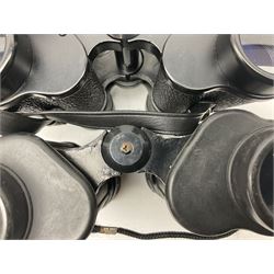 Eleven pairs of binoculars to include Lieberman & Gortz 20x65, Stem (USSR) 7x50, Helios 10x50 Field, Prinz 12x50, Tasco 8x40, Tasco 10x50, etc