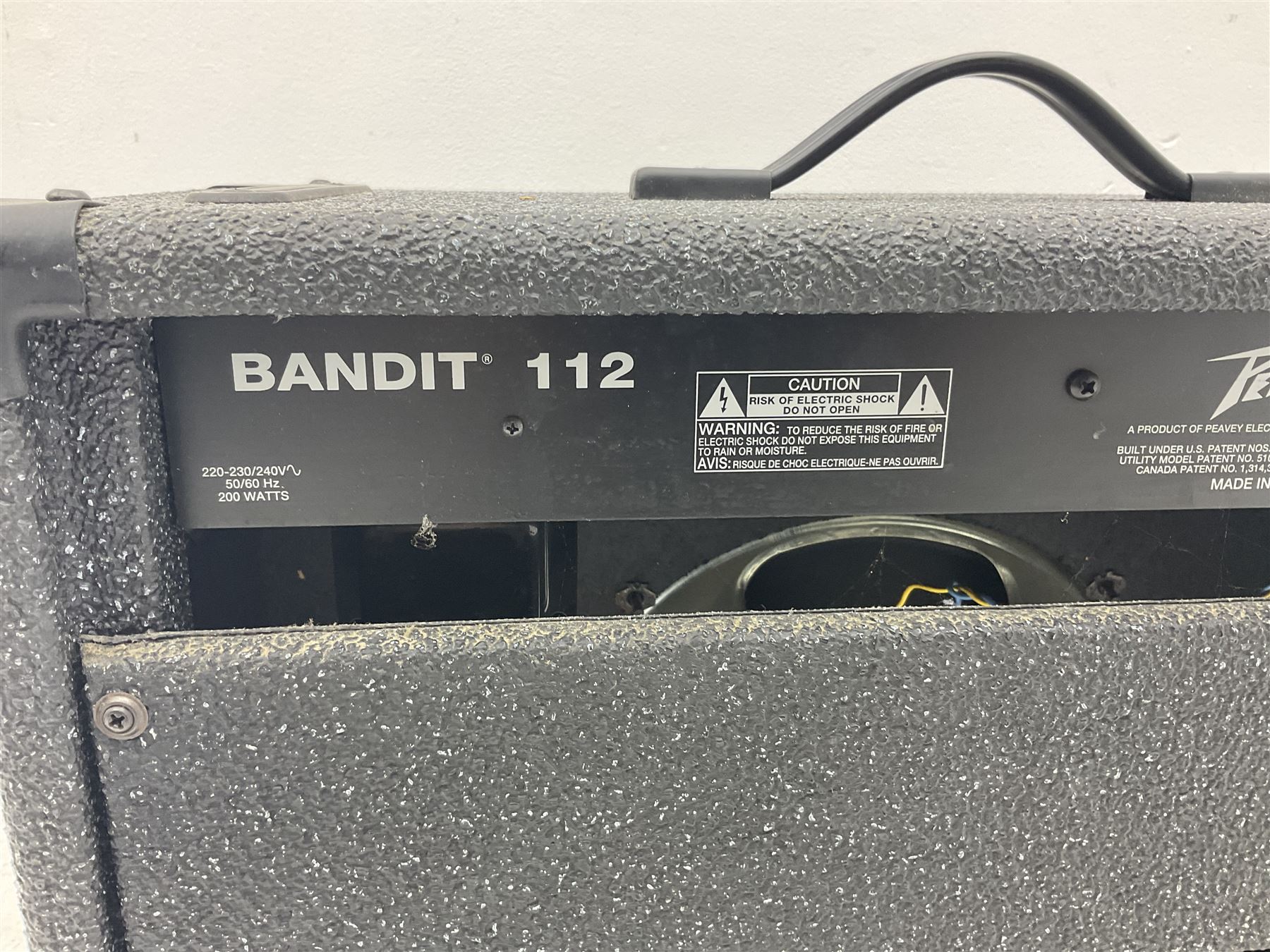 Peavey Bandit 112 amplifier, serial no. 00-06644484, L55cm
