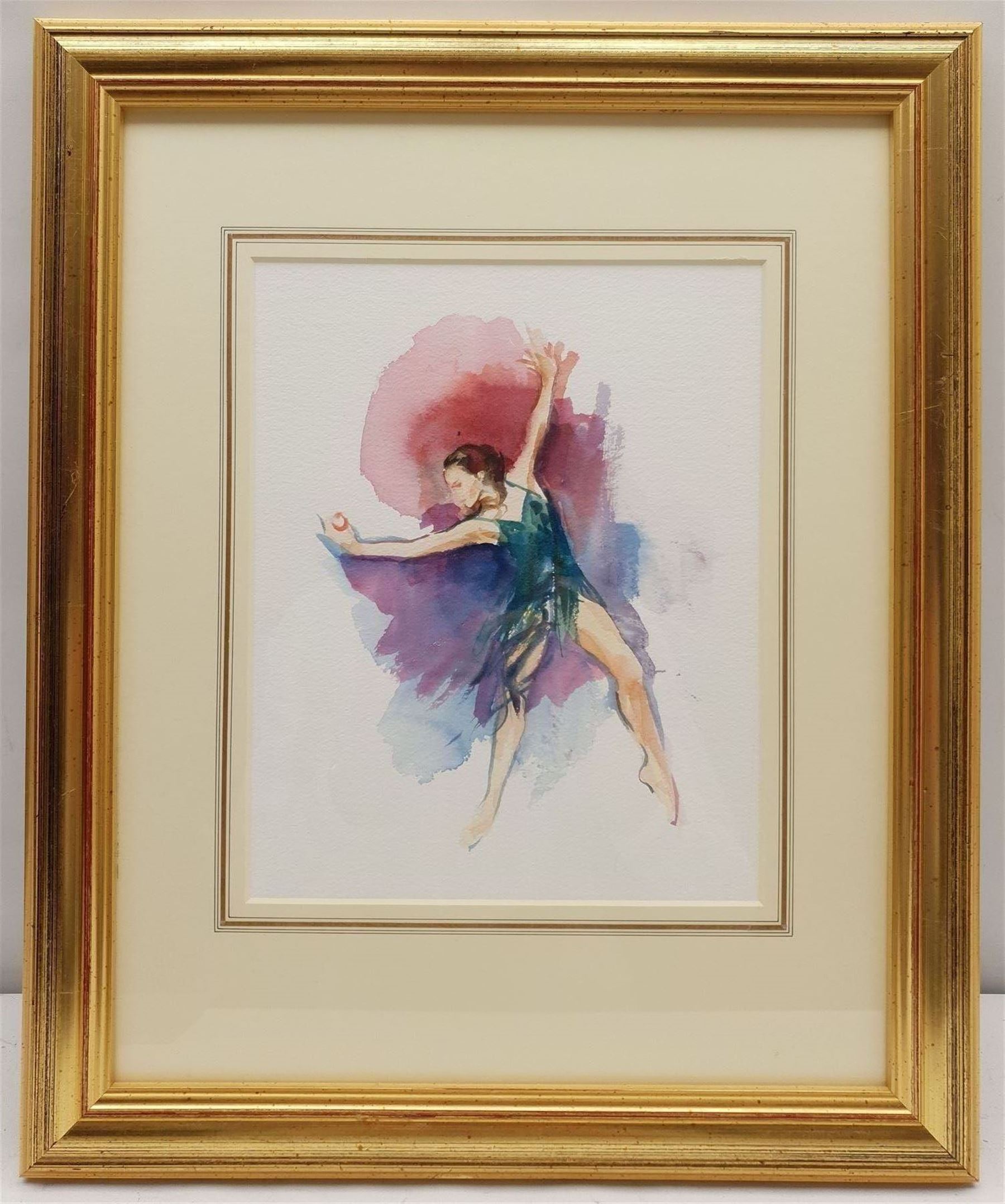 Lesley Fotherby (British 1946-): 'Cath Stretching and Bending' and 'Morgan - Study I', two watercolours signed, titled verso on gallery labels 27cm x 19cm and 25cm x 20cm (2)
Provenance: purchased by the vendor from Chris Beetles, London