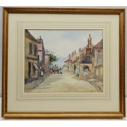 Amy Paget Kemp (London exh.1895-1919): Village High Street, watercolour signed 24cm x 29cm