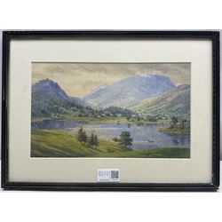Mary Backhouse Bigland (British 1844-1908): 'Grasmere' and 'Rydale Water and Nab Cottage', pair watercolours signed, titled verso 16cm x 27cm (2)