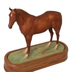 Royal Worcester equestrian figure, Hyperion modelled by Dorris Linder, H26cm