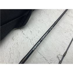 Five fly fishing rods, to include Greys Greyflex M2, Greys Missionary 9'3 etc, together with fly reel, flies, Wychwood fishing bag and various fishing other tackle items 