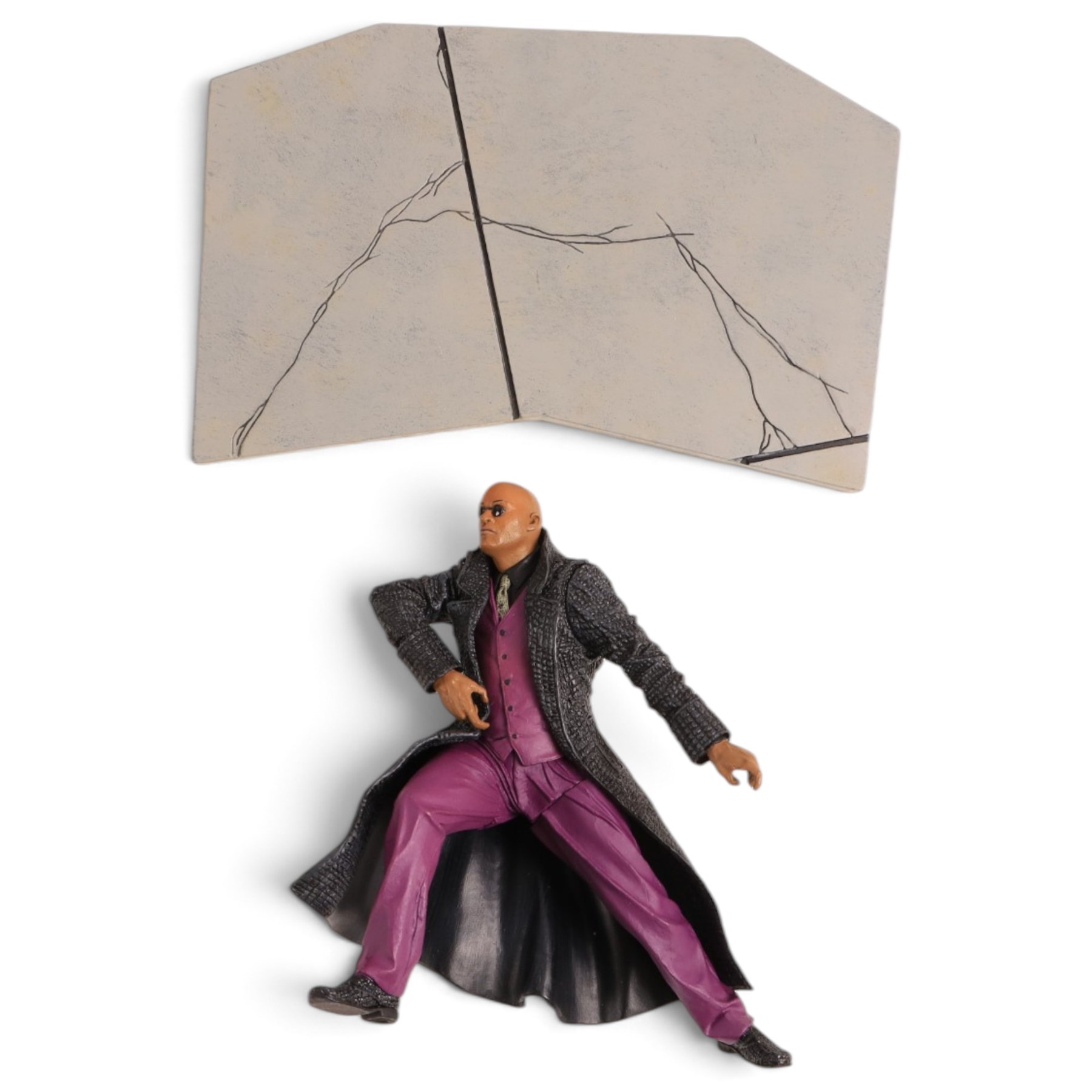 Six N Toys The Matrix action figures, comprising Tank, Agent Smith, Mr Anderson, Sentinel, and two Trinity versions, together with two unboxed The Matrix figures