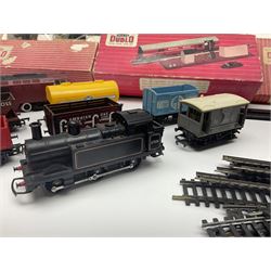 Hornby '00' gauge - LNER Heavy Goods Electric train Set with Class B12 4-6-0 locomotive No.8509, tender, seven wagons and accessories; boxed; Class 52 'Western' Diesel Hydraulic C-C locomotive 'Western Courier' No.D1062; Class 3F 'Jinty' 0-6-0 tank locomotive No.47606; and six goods wagons; two power controllers and oddments of track; all unboxed; together with Hornby Dublo TPO Mail Van Set with separate Line Side Apparatus and Junction Signals; all boxed