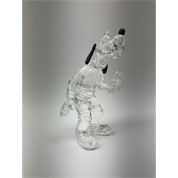 A Swarovski Crystal goofy h15cm, in original box 