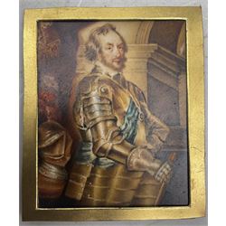 English School (Mid 19th century) after Peter Paul Rubens (Flemish 1577-1640): Portrait of 'Thomas Howard - Earl of Arundel', miniature watercolour on ivory indistinctly signed titled and dated 1835 verso 12cm x 10cm 

This item has been registered for sale under Section 10 of the APHA Ivory Act